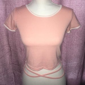 Pink crop top