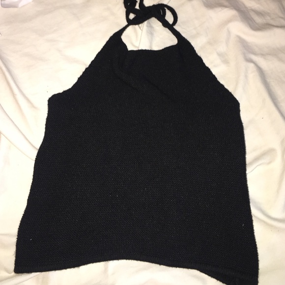 Black Halter Top