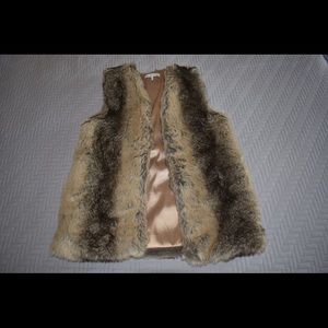 Heartloom faux fur vest