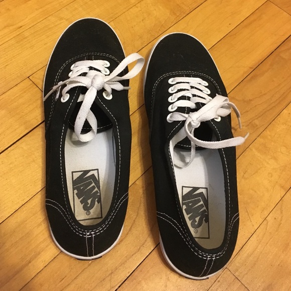 Black and white Vans
