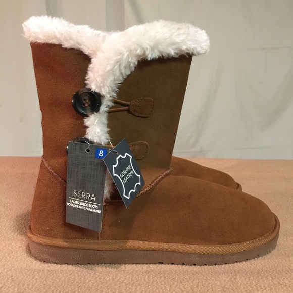 Serra Shoes - SOLD/Brand New Serra Suede/Leather Fur Lined Boots