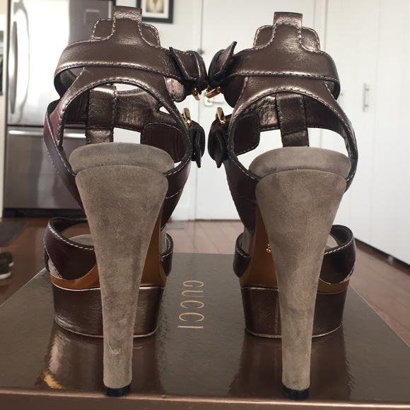 Gucci pewter platforms! - Picture 3 of 4
