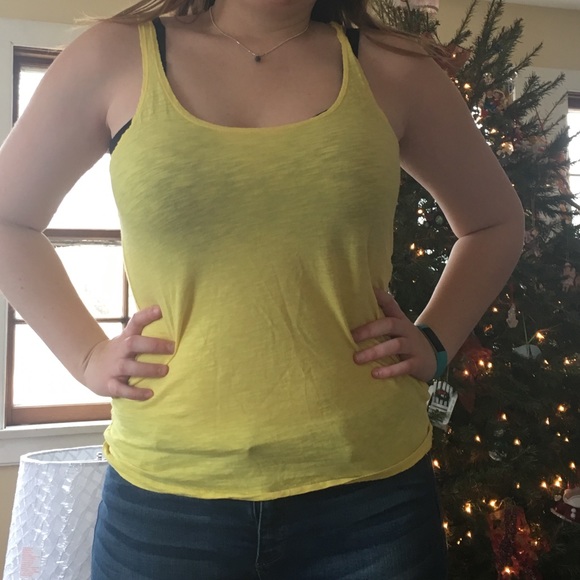 Yellow H&M tank