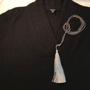 Rafaella black vneck sweater *price reduced