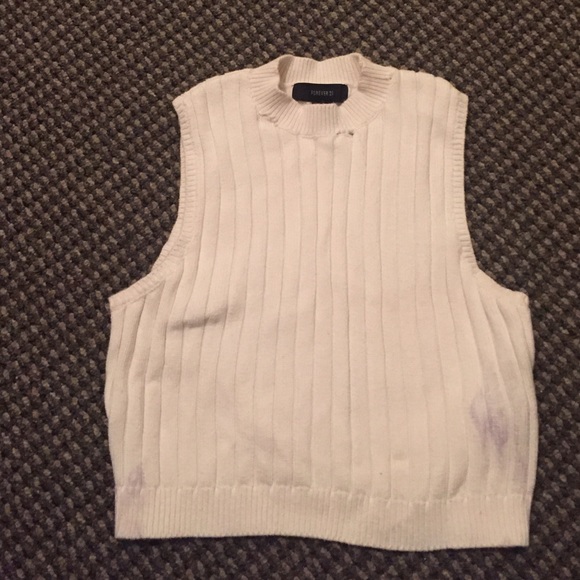 Woman's sleeveless turtleneck sweater