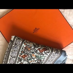 Hermes silk scarf