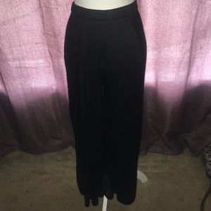 Black Satin Pants