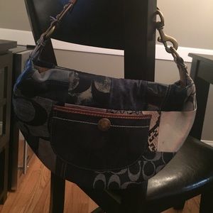 Authentic coach Jean Patchwork Handbag