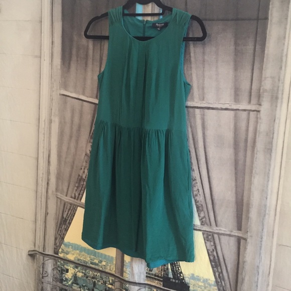 Madewell Shirred Silk Dress
