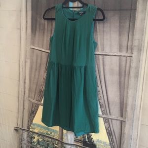 Madewell Shirred Silk Dress