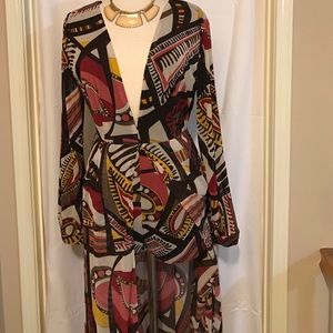 Kimono with attaches Shorts