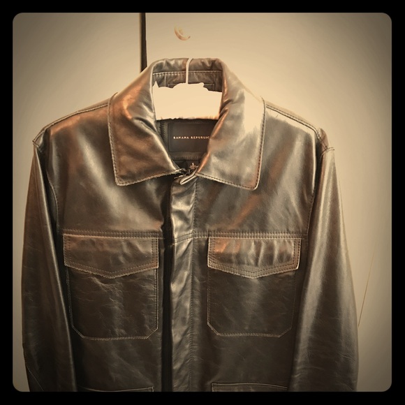 Banana Republic leather jacket - Picture 1 of 4