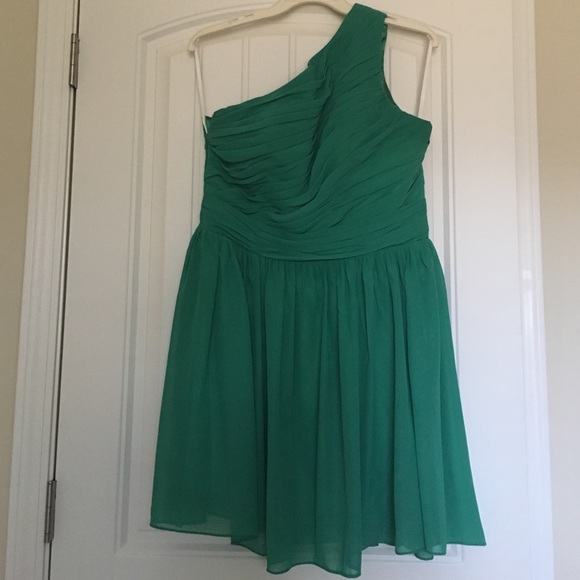 mint green one strap short dress