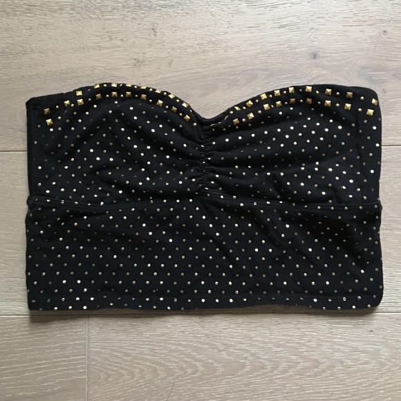 Black with gold embellishment bandeau