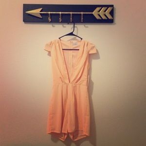 Tobi Peach/Cream romper