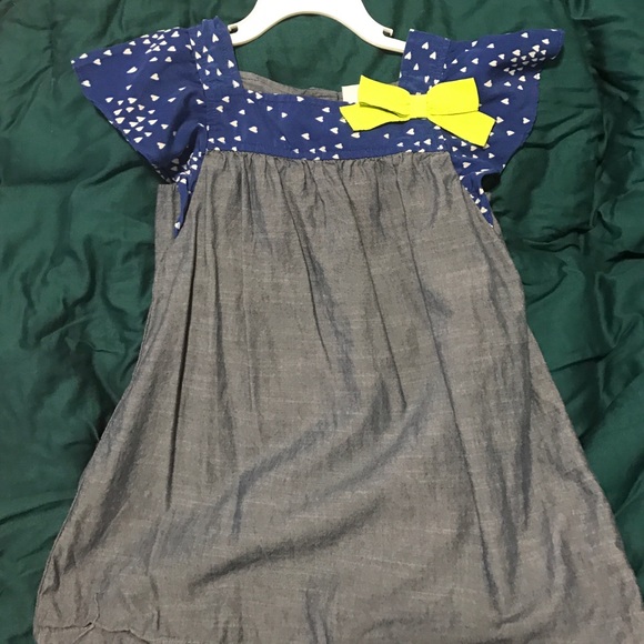 Blue denim like dress