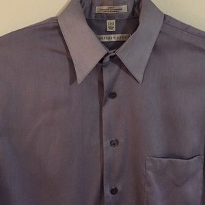 Lavender/Gray Wrinkle Free Men's Long Sleeves