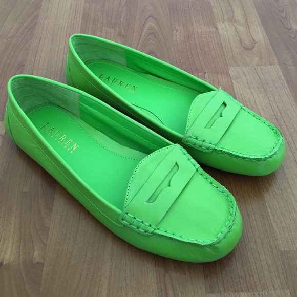 Lauren Ralph Lauren Shoes - LAUREN RALPH LAUREN Corita Green Loafers Shoes