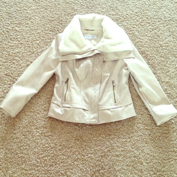 Black Rivet Faux Leather Moto-jacket