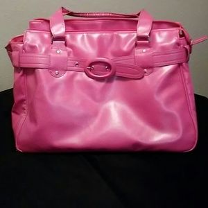 Pink handbag with shoes- size 9