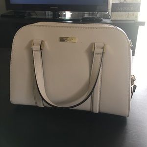 Kate spade ♠️ satchel off white/cream like new!!