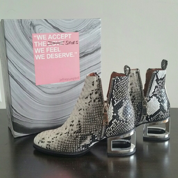 Jeffrey Campbell - Snake Skin Booties