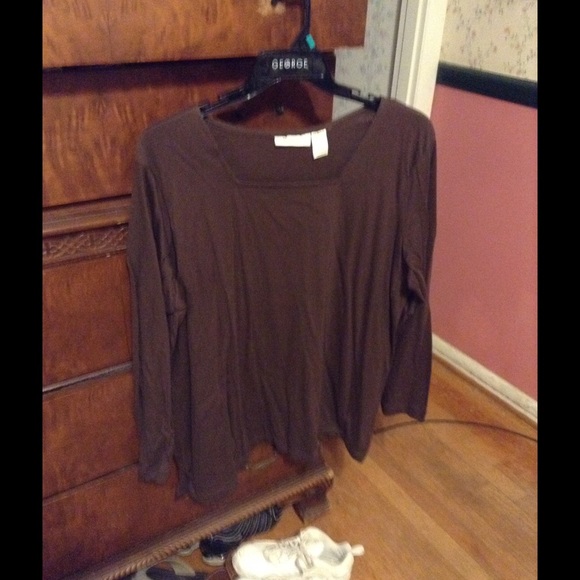 Roaman's Tops - Roaman's women's Blouse Smoke/PetFree Roaman's Tops - Roaman's women's Blouse Smoke/PetFree