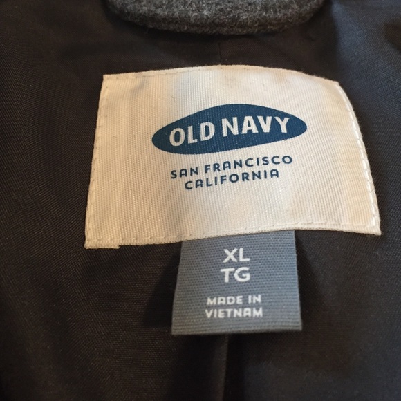 Old Navy Men's Grey Peacoat