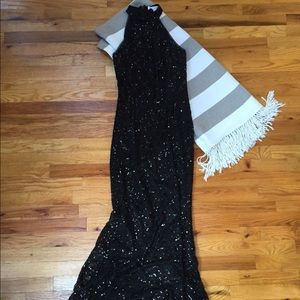 BCBG Generation Black Sequin Gown