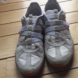 WOMEN DIESEL slip on shoes white leather.