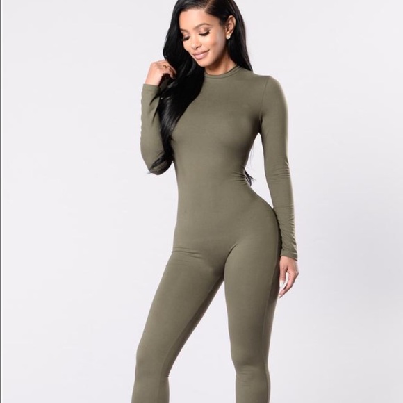 Olive green bodysuit brand new. - Picture 1 of 3