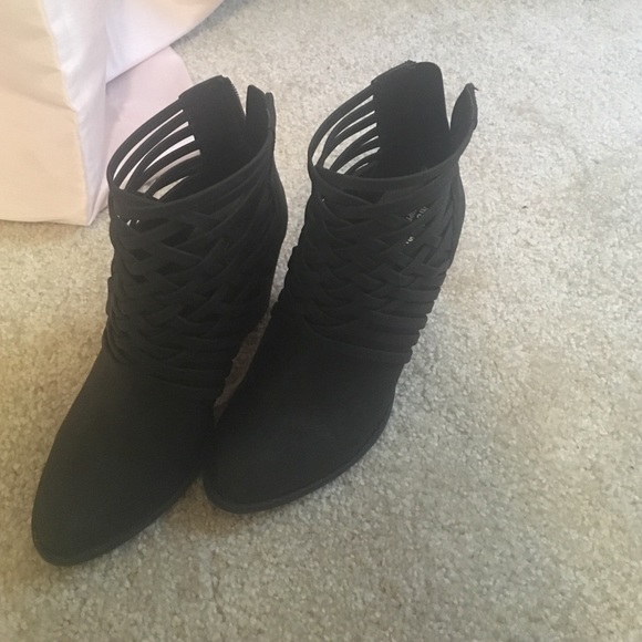 Black Booties in size 7!