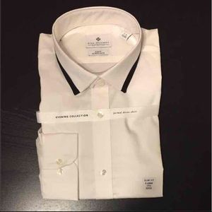 White formal dress shirt