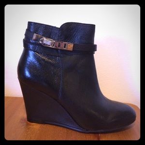 Black platform heels