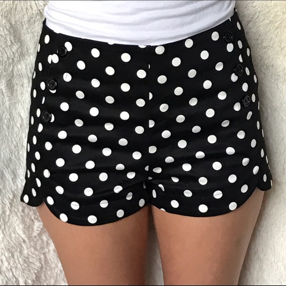 Forever 21 high waisted polka dot shorts