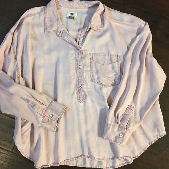 Pink oversized blouse
