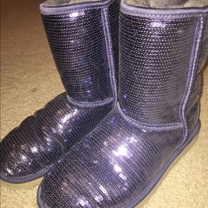 Blue Sparkly Uggs
