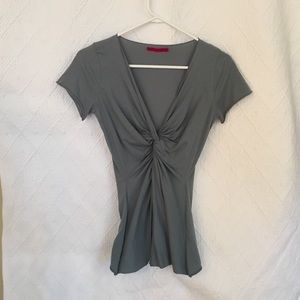 Velvet brand knotted front blouse