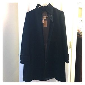 J Crew peacoat size Petite 6, double cloth black