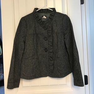 Jcrew Grey Wool Jacket Size 2