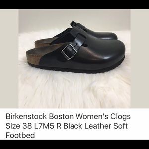 Birkenstock clogs size 38 7/8 black