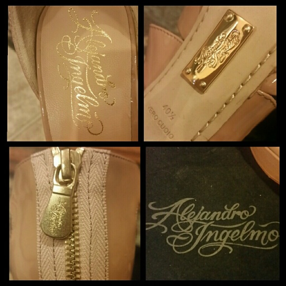 Reduced! Alejandro Ingelmo Nude Zipper Platform 6" - Picture 4 of 4