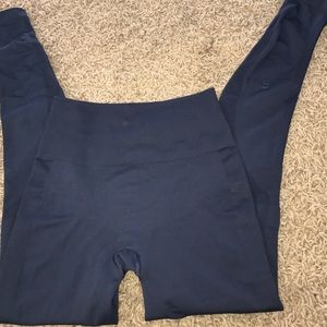 Full length navy zone in leggings