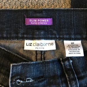 Liz Claiborne petite slim power jeans