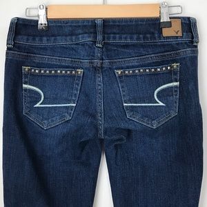 Studded Pocket Denim Crop