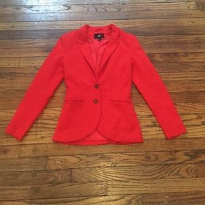 Red Blazer with double button closure