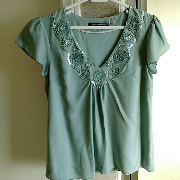 Boden sequined blue top