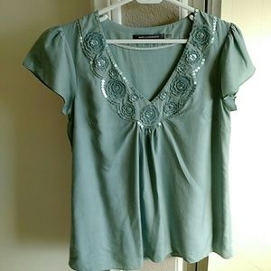 Boden sequined blue top