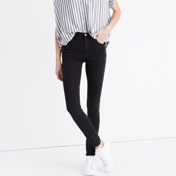 Madewell Black High Riser Skinny Jeans