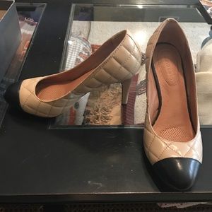 Corso Como Del Quilted Beige/Black Pumps
